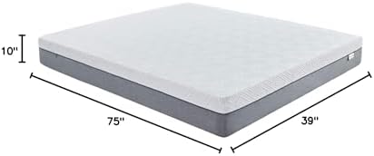 Novilla Twin Mattress, 10 Inch Gel Memory Foam Twin Size Mattress for Cool Night & Pressure Relief, Medium Plush Mattresses, Bliss