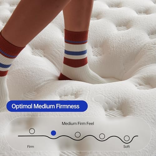 King Size Mattress,12 Inch King Mattress in a Box,Superior Hybrid with Gel Memory Foam or Back & Lumbar Support,100 Night Trial,Maximum Support,Pressure Relief,Zoned Support Spring, Firm