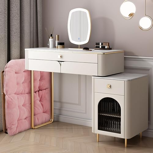 Comfy Saucer Chair for Adults, Foldable Living Room Chairs, Soft Faux Fur Lounge Chair for Bedroom, Reading Chairs, X-Large (Ottoman-Pink)