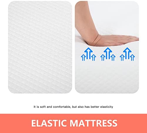 FDW | 5 Inch Twin Mattress | Medium Firm | Gel Memory Foam Mattress | White | Bed in a Box, CertiPUR-US Certified | Pressure Relief, Cooling Ventilated Foam | Washable Removable Cover