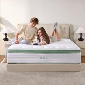 Queen Mattress，12 Inch Queen Size Mattress in a Box,Medium Firm,Memory Foam Hybrid Mattress，with Individual Pocket Spring for Motion Isolation & Silent Sleep & Pressure Relief, CertiPUR-US Certified