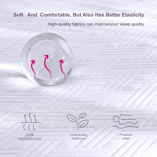 Twin Size Mattress, 6 Inch Gel Memory Foam Mattresses, Medium Firm for Cool Sleeping, Pressure Relief, Easily Replaceable,CertiPUR-US Certified Colchón in a Box