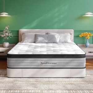 Full Size Mattress, 12 Inch Full Mattress in a Box, Hybrid Matress with Memory Foam & Individual Pocket Springs, Edge Support, Motion Isolation, Pressure Relief