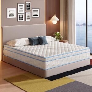 Twin Mattress,10 Inch Twin Size Mattresses for Hybrid Pocket Spring with Gel Foam Layer, Soft and Comfortable, Medium Firm, Pressure Relief, CertiPUR-US Certified