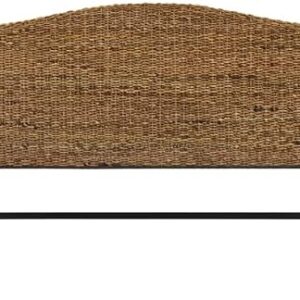 Crosley Furniture Serena Handwoven Natural Fiber Rattan Bed Headboard, Banana Leaf, King