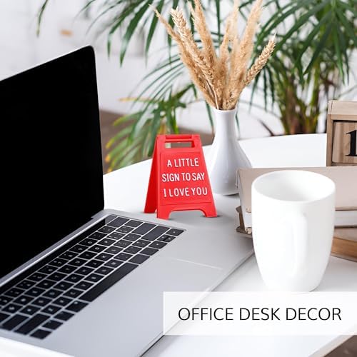 Mini Sign Valentine's Decoration Anniversary Present - Valentines Day Romantic I Love You Sign - Fun Boyfriend - Cute Birthday, Christmas, Wedding Gift for Girlfriend, Wife, Fiancee