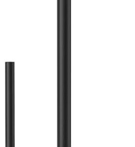 Paper Towel Holder Black, Premium Stainless Steel Kitchen Roll Dispenser, Countertop Roll Organizer with Weighted Base