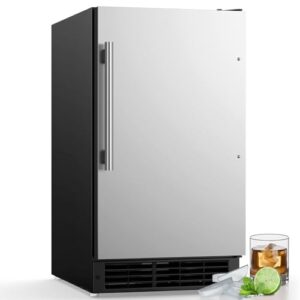 COTLIN Drainless Ice Maker 15" W with 22LBS Storage Bin, Free-Standing Under Counter Ice Maker Cabinet Ready, Crescent Ice for Home, No Drain Required, ETL Approved, 2026 Upgraded