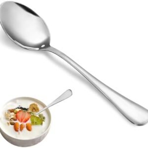 Teaspoon Set,16 Piece 6.7" Spoons Silverware, Premium Food Grade Stainless Steel Tea Spoons, Durable Small Spoon, Good Teaspoons, Kitchen Dessert Spoon Set, Mirror Finish & Dishwasher Safe
