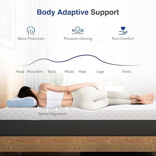 12 Inch King Green Tea Memory Foam Mattress for Cool Sleep & Pressure Relief, Bed in a Box, Removable Cover No Fiberglass, CertiPUR-US Certified