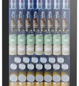 Electactic Mini Fridge 130 Can Beverage Refrigerator Cooler, 3.2 Cu.Ft Drink Fridge for Soda Wine Beer, Adjustable Temperature Control for Home Office, Black