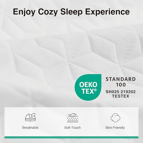 Novilla 8 Inch Twin Size Mattress, Twin Memory Foam Mattress for Kids with Comfortable & High-Density Support Foam for Cool Touch & Pressure Relief Mattresses in a Box Medium Firm Feel