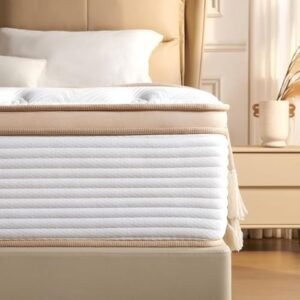 TQX Queen Mattress,12 Inch Hybrid Mattress in a Box: Memory Foam & Pocket Springs for Pressure Relief, Motion Isolation, Medium Firm,CertiPUR-US Certified,Fiberglass Free, 365 Night Trial