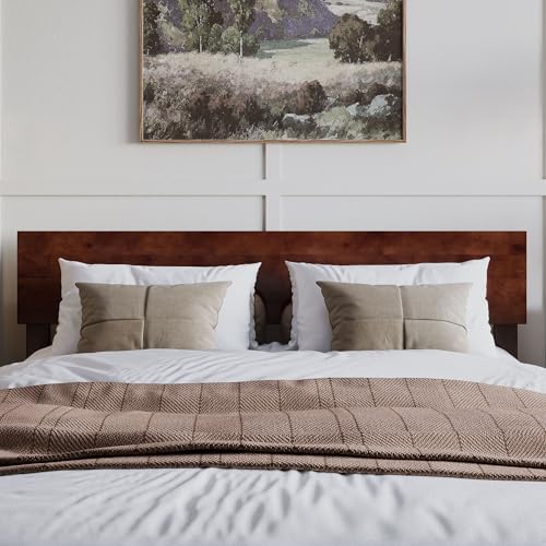 AFI Orlando Modern Solid Wood Headboard, Queen, Walnut