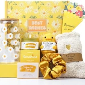 Gift Baskets for Women, Graduation Gift for Her, Birthday Gifts for Women Teacher Best Friend Inspirational Gift Set Box,Teen Girl Gifts Basket for Daughter Sister Friendship- Brighten up Her Day!